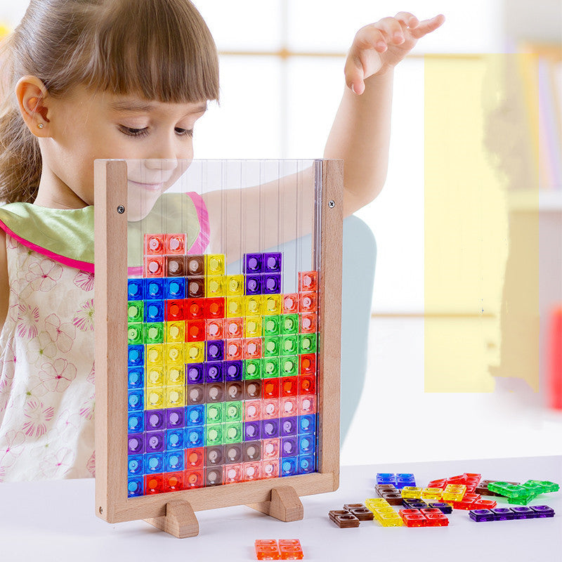 3D Three Dimensional Acrylic Building Block Puzzle