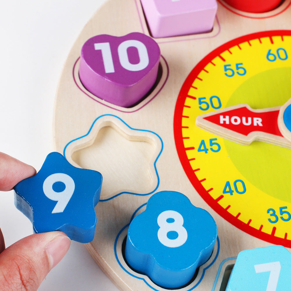 Wooden Digital Clock Beaded
