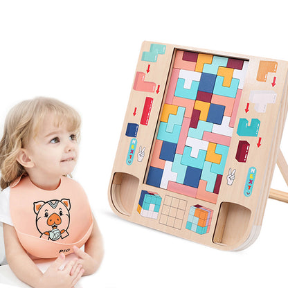 Wooden Three-dimensional Puzzle Toy